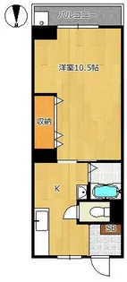 パインフラット【4階】の間取り