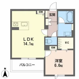 リベルテ【1階】の間取り