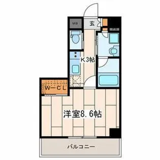 神奈川県横浜市鶴見区元宮1【マンション】の間取り