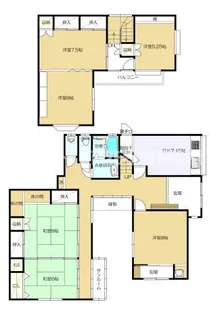 岩手県花巻市南万丁目【一戸建】の間取り