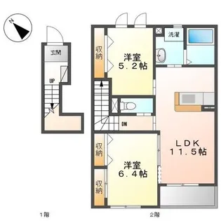 愛知県碧南市札木町3【アパート】の間取り