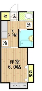 メゾンアスリート【2階】の間取り