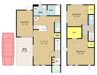 神奈川県川崎市麻生区栗平2【一戸建】の間取り