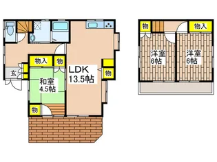 神奈川県横浜市港南区大久保2【一戸建】の間取り