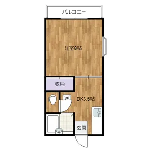 リリックスA棟【1階】の間取り