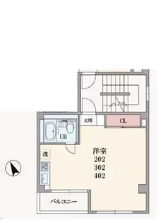 コスモスハイツ【3階】の間取り