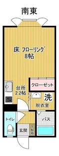 コーポ久美【2階】の間取り
