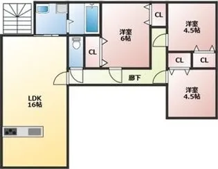 プリエほしみ【2階】の間取り