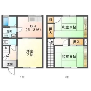 ピュアハウス【1階】の間取り