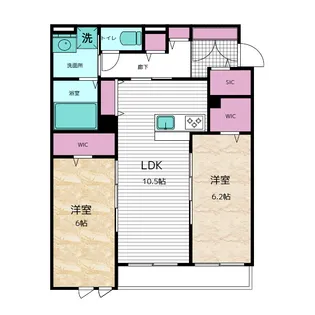 Maison du Bonheur【1階】の間取り