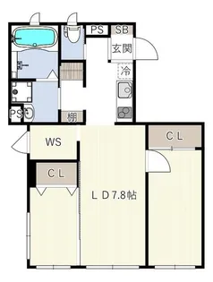 CASA SALUTE TOYOCHO【1階】の間取り