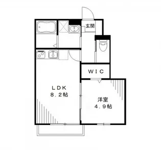 ボナール・Kimi【1階】の間取り