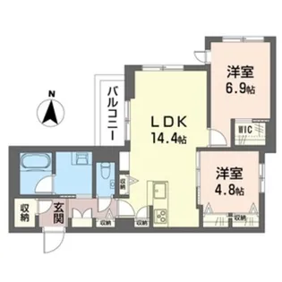 ターンベーリーレジデンス経堂【2階】の間取り