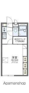 レオパレススカイハイツ【2階】の間取り