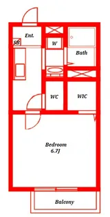 セレーヌ仲町台A【2階】の間取り