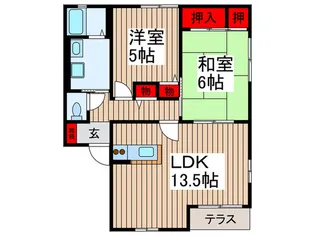 アメニティパレスII【2階】の間取り
