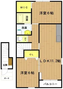 三重県伊勢市小俣町本町【アパート】の間取り