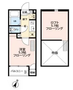 東京都江東区潮見1【アパート】の間取り