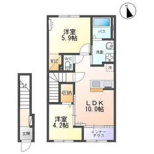 エトワール キリ【2階】の間取り
