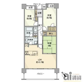 東京都東村山市萩山町5【マンション】の間取り