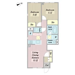 リヴェラ南葛西【1階】の間取り