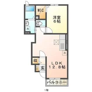 メゾン・フレーシュ B棟【1階】の間取り