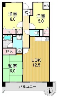 大阪府大阪市平野区瓜破1【マンション】の間取り