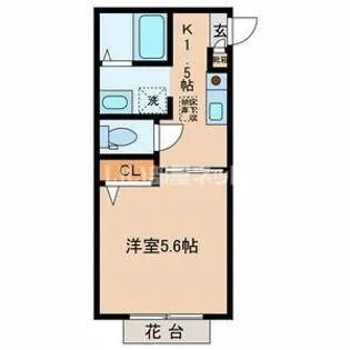 プレーゴ【1階】の間取り