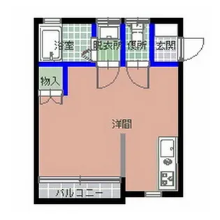 ワコーハイツ【1階】の間取り