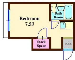 ハイツ北上【2階】の間取り