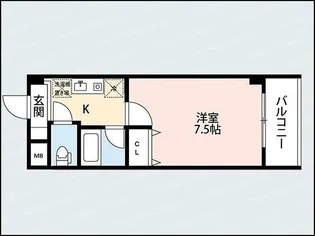 パンウエストリート【8階】の間取り