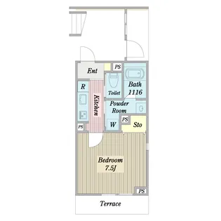 赤星テラス【1階】の間取り