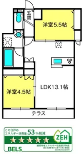 Petite Lumiere【1階】の間取り