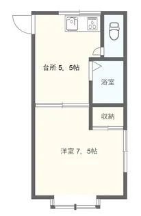 ベリーズ舘向【2階】の間取り