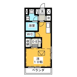 ルネス新富町スクエア【5階】の間取り