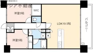 ポレスター城東深江橋【6階】の間取り