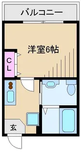 ハーミットクラブハウス高田【2階】の間取り