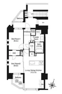 ジオイド三番町【6階】の間取り