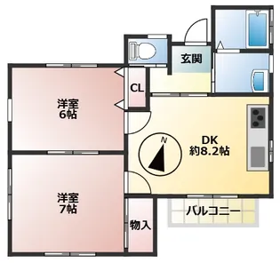 サンエトワールII【2階】の間取り