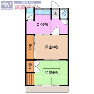 松岡田端アパート【1階】の間取り