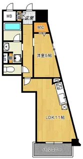 ラディアント【5階】の間取り