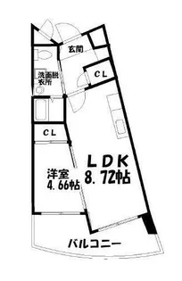 BRIS中井【4階】の間取り