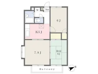 プリメーラカリコミ【2階】の間取り