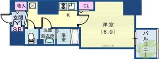 ララプレイス三宮ルミナージュ【7階】の間取り