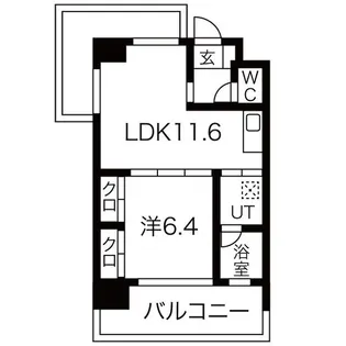 NORTH VILLAGE参番館【3階】の間取り