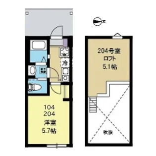 BLOOM平間【2階】の間取り