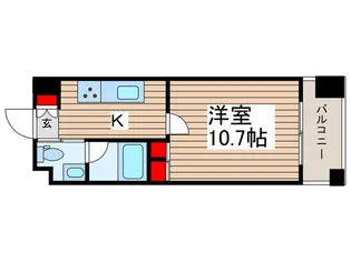 エスティメゾン銀座【7階】の間取り