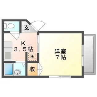 メゾンエリ【1階】の間取り