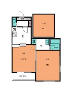 ロワジール向山E【2階】の間取り