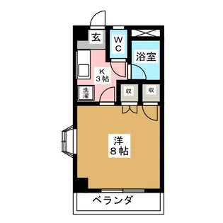 アサヒハイツ【2階】の間取り